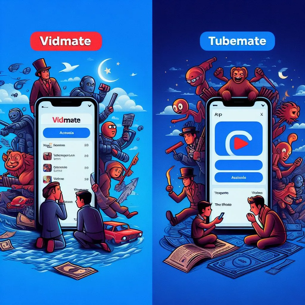 comparison between vidmate APK and tube mate